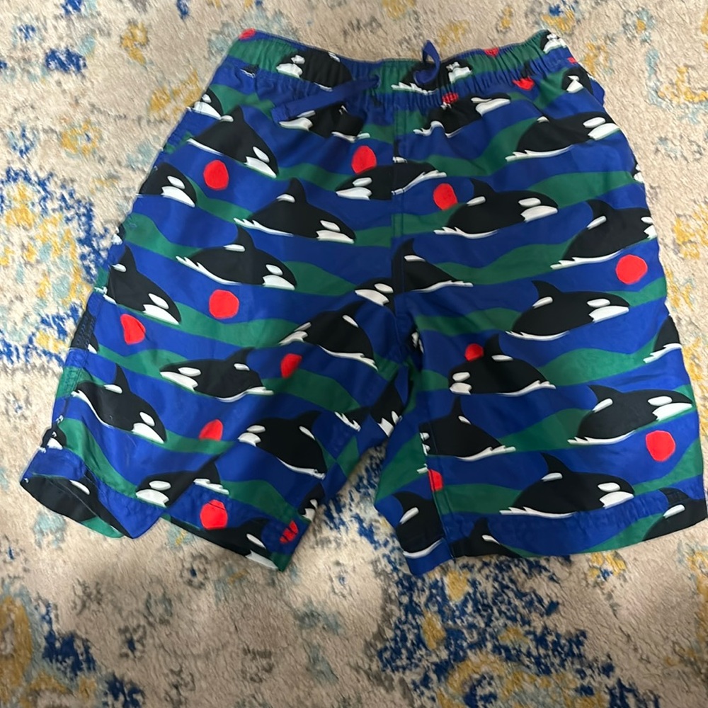 Excellent used condition Hanna Andersson swim trunks size 10
